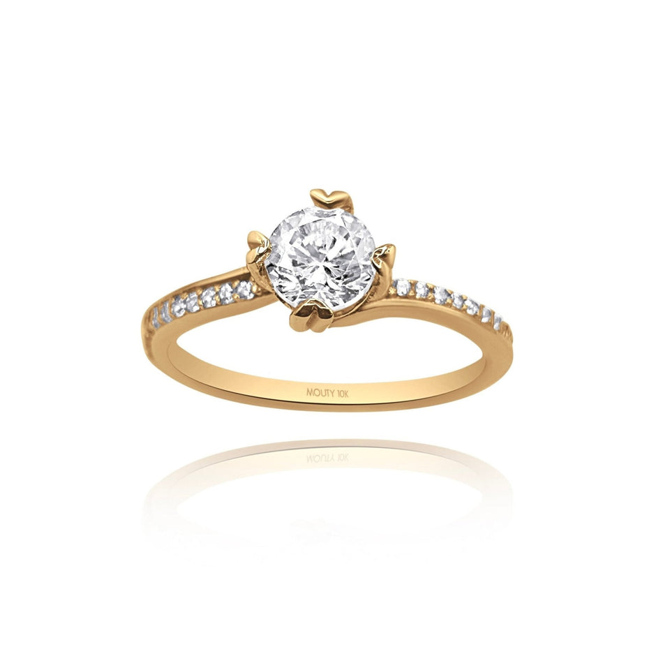 Anillo de compromiso en oro