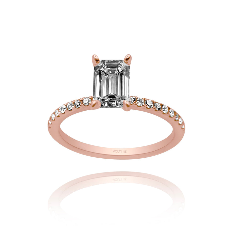 Anillo de compromiso en oro