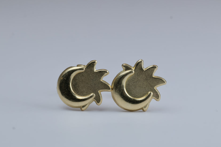 Broqueles Eclipse en Oro Amarillo 10k Cod.1919-16 7.5mm