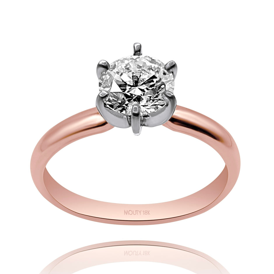 Anillo de compromiso en oro
