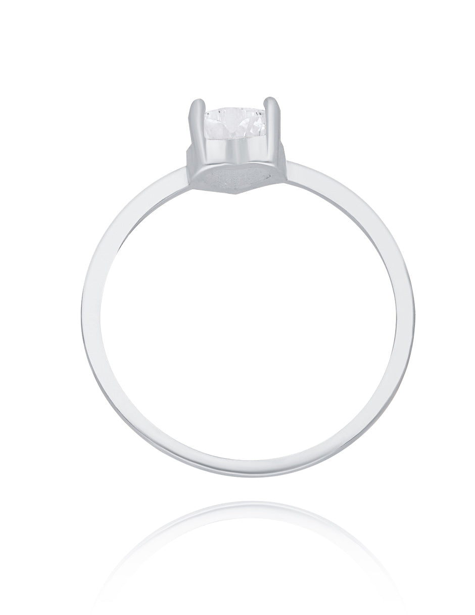 Zara ring in 10k yellow gold with zirconia
