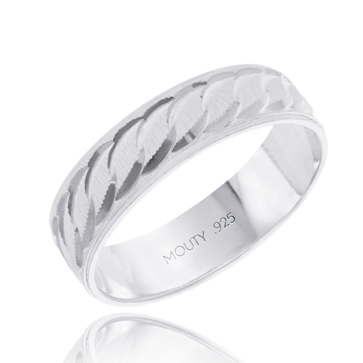 Dúo de argollas Edward 6mm en plata