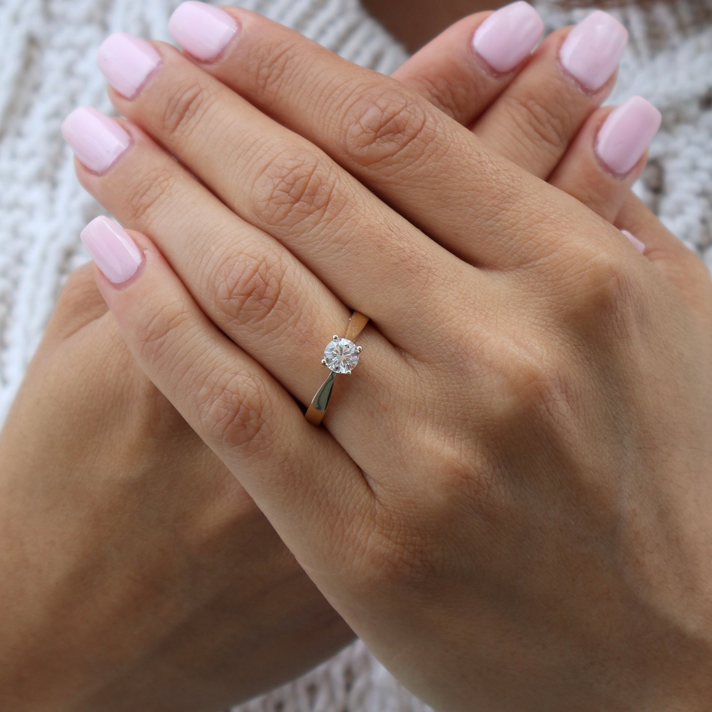 Anillo en Oro Amarillo 14k con Circonia Mod.15845