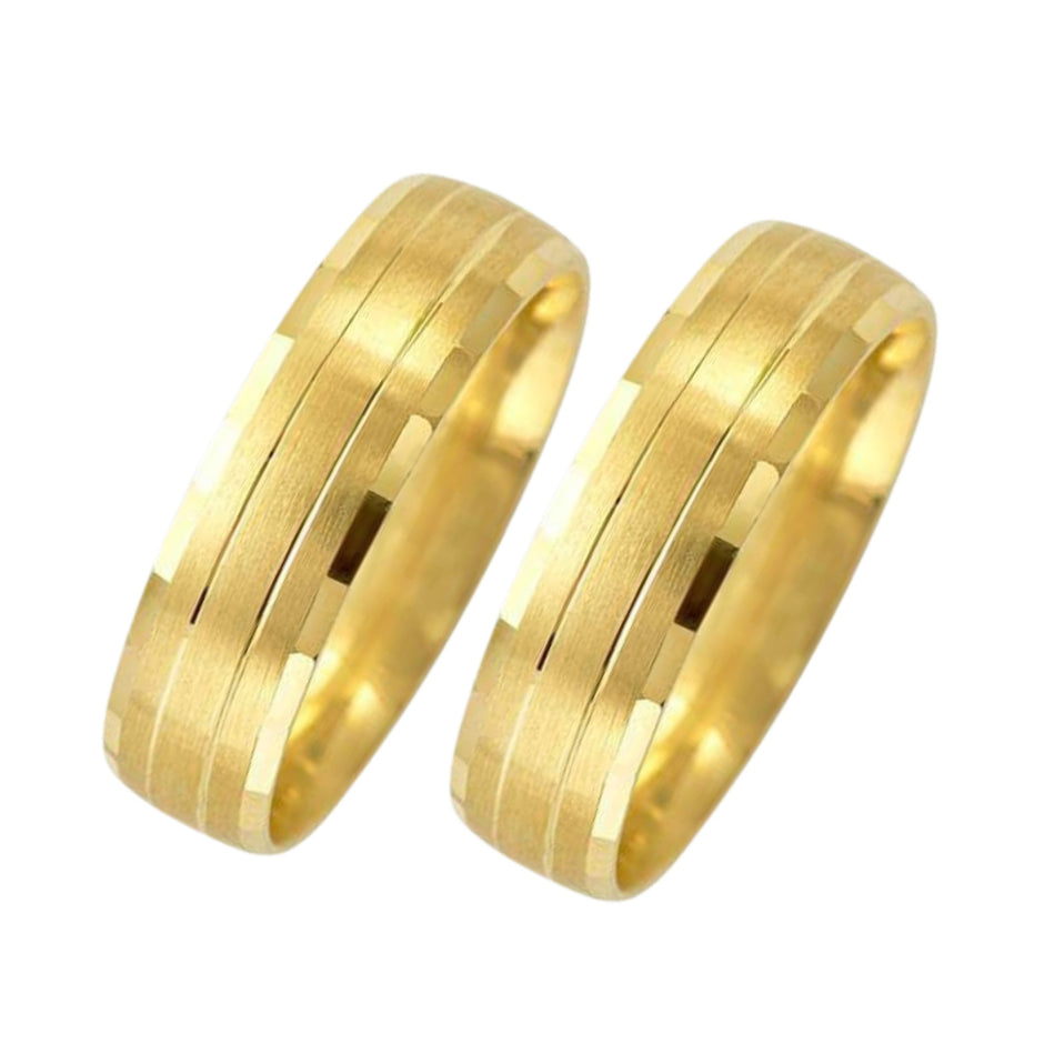 Par de argollas Belove en oro 6mm