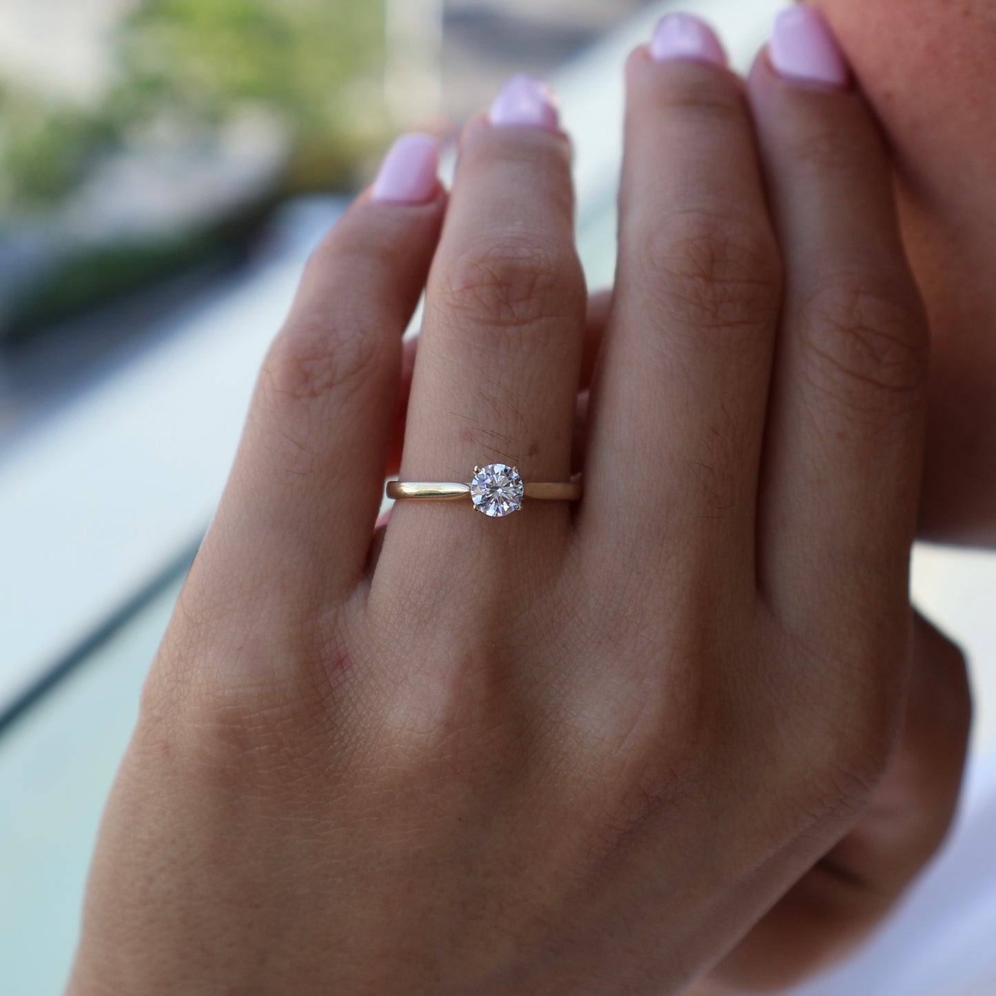 Anillo en Oro Amarillo 14k con Circonia Mod.15958