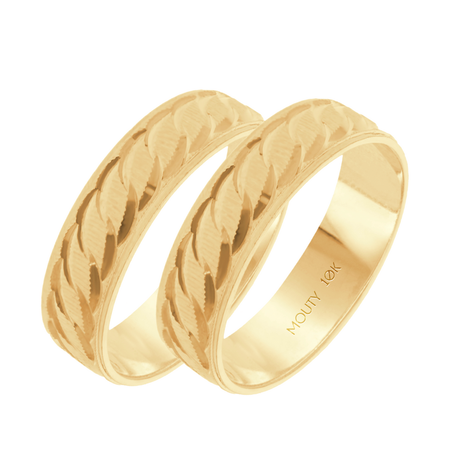 Par de argollas Edward en oro 6mm