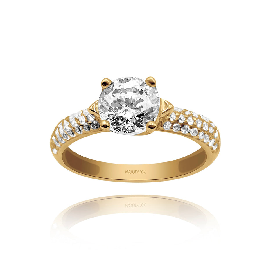 Anillo de compromiso en oro