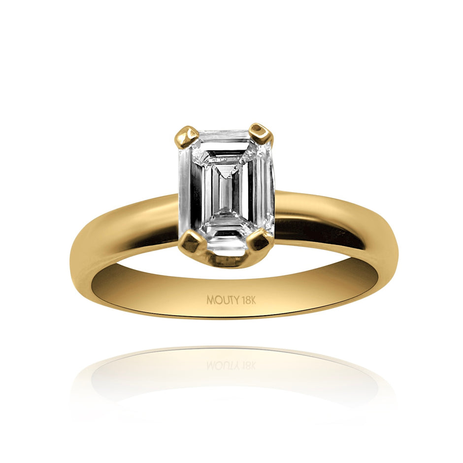 Anillo de compromiso en oro