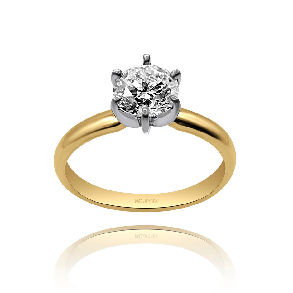 Anillo de compromiso en oro