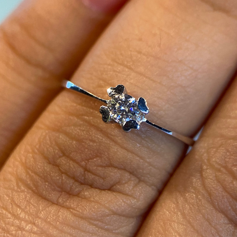 Anillo de compromiso en oro