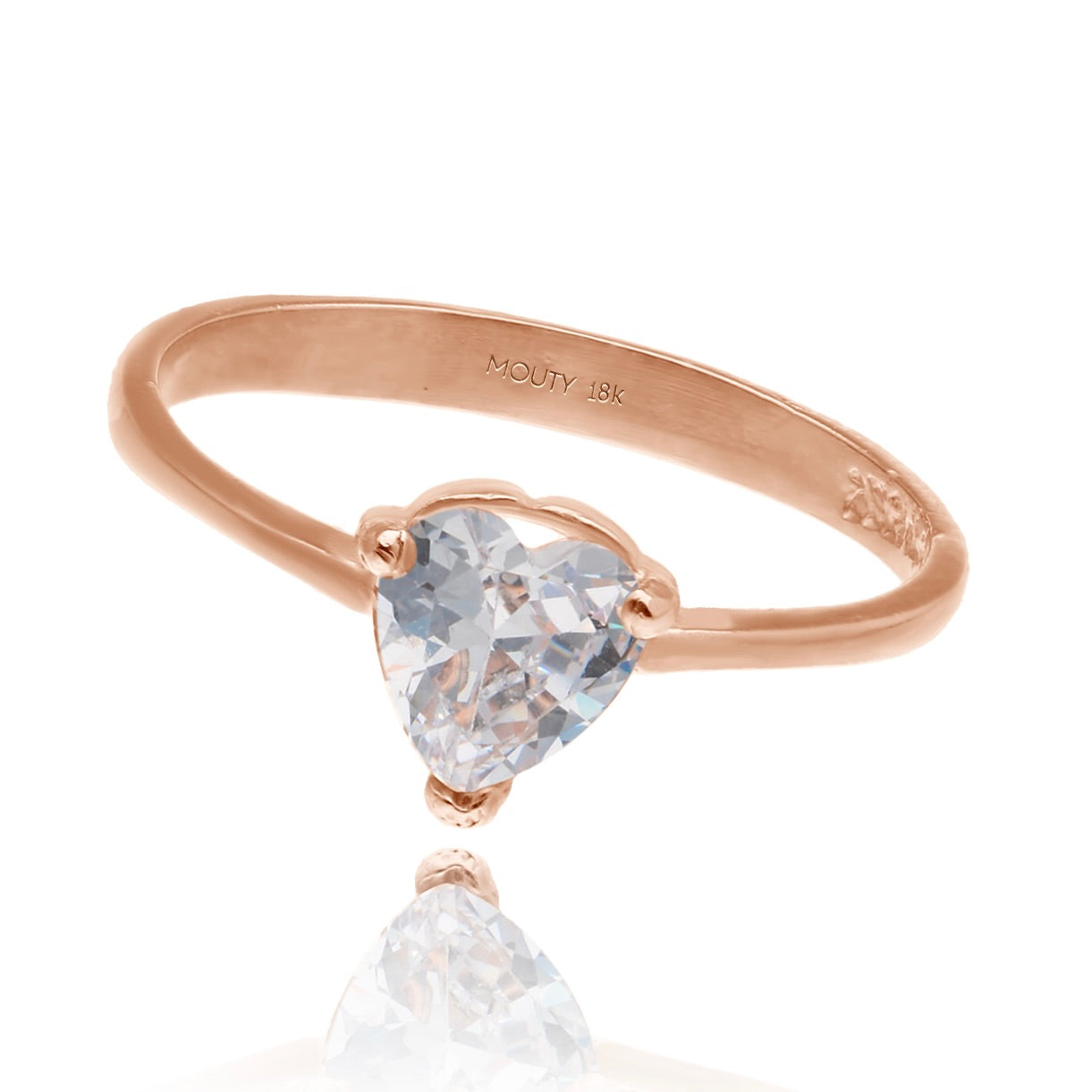 Zara ring in 10k yellow gold with zirconia