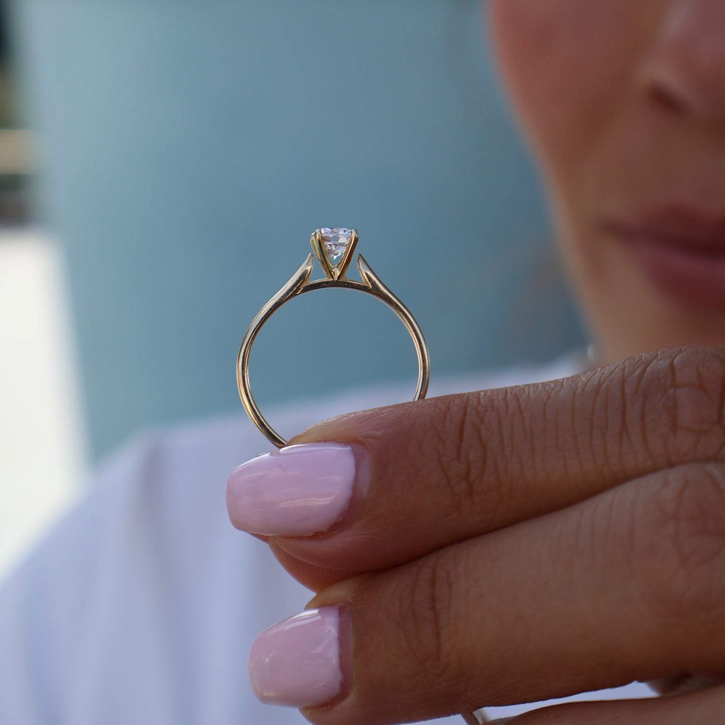 Anillo en Oro Amarillo 14k con Circonia Mod.15958