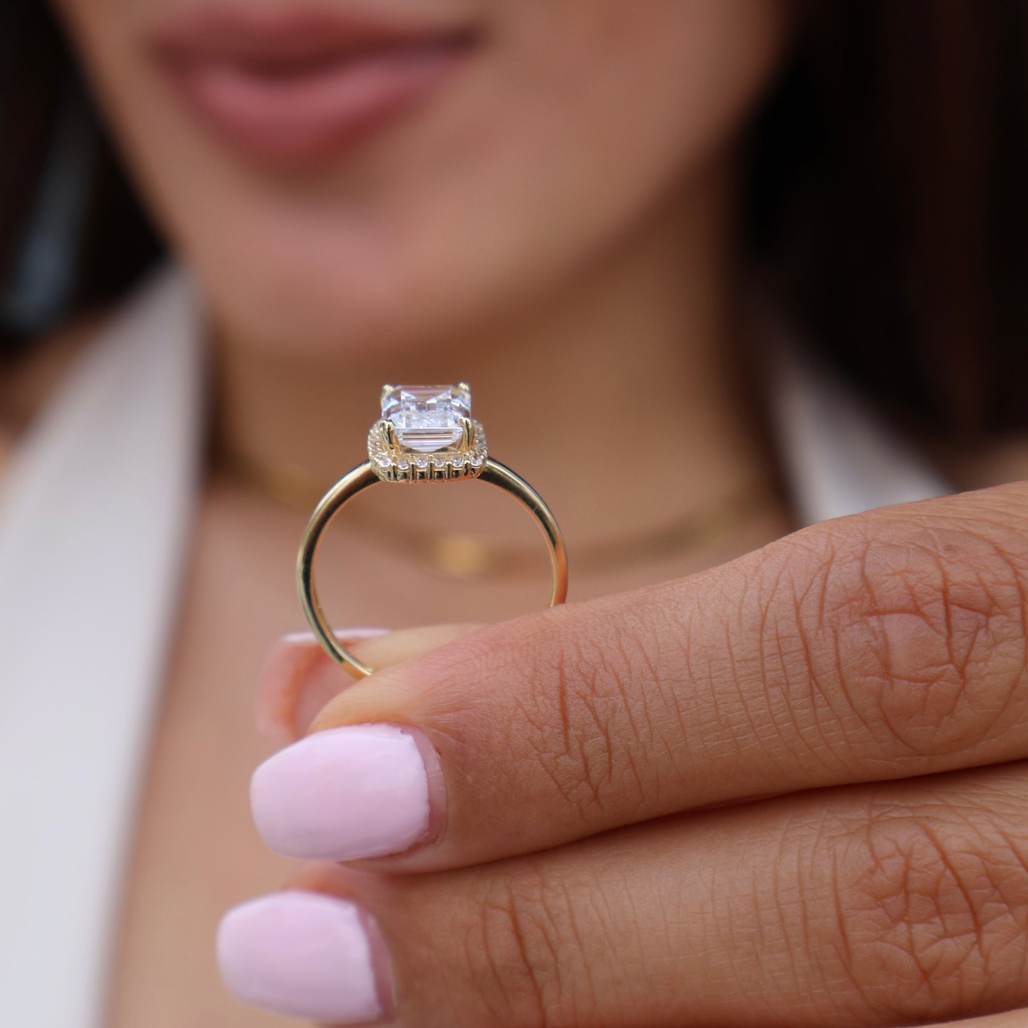 Anillo en Oro Amarillo 14k con Circonia Mod.16002
