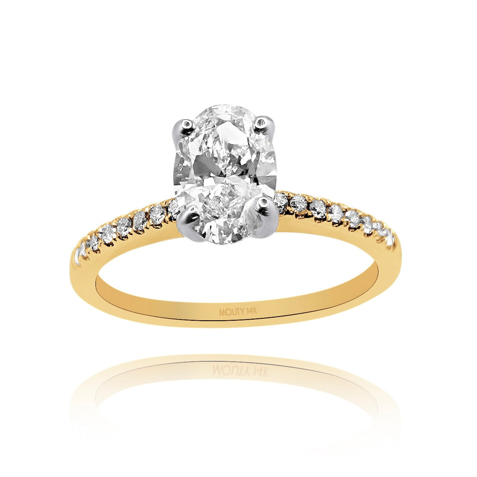 Anillo de compromiso en oro