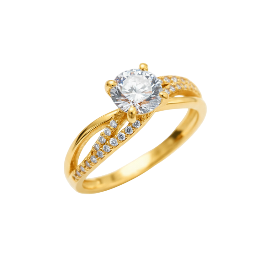 Anillo Athenas en oro 1.00 ct