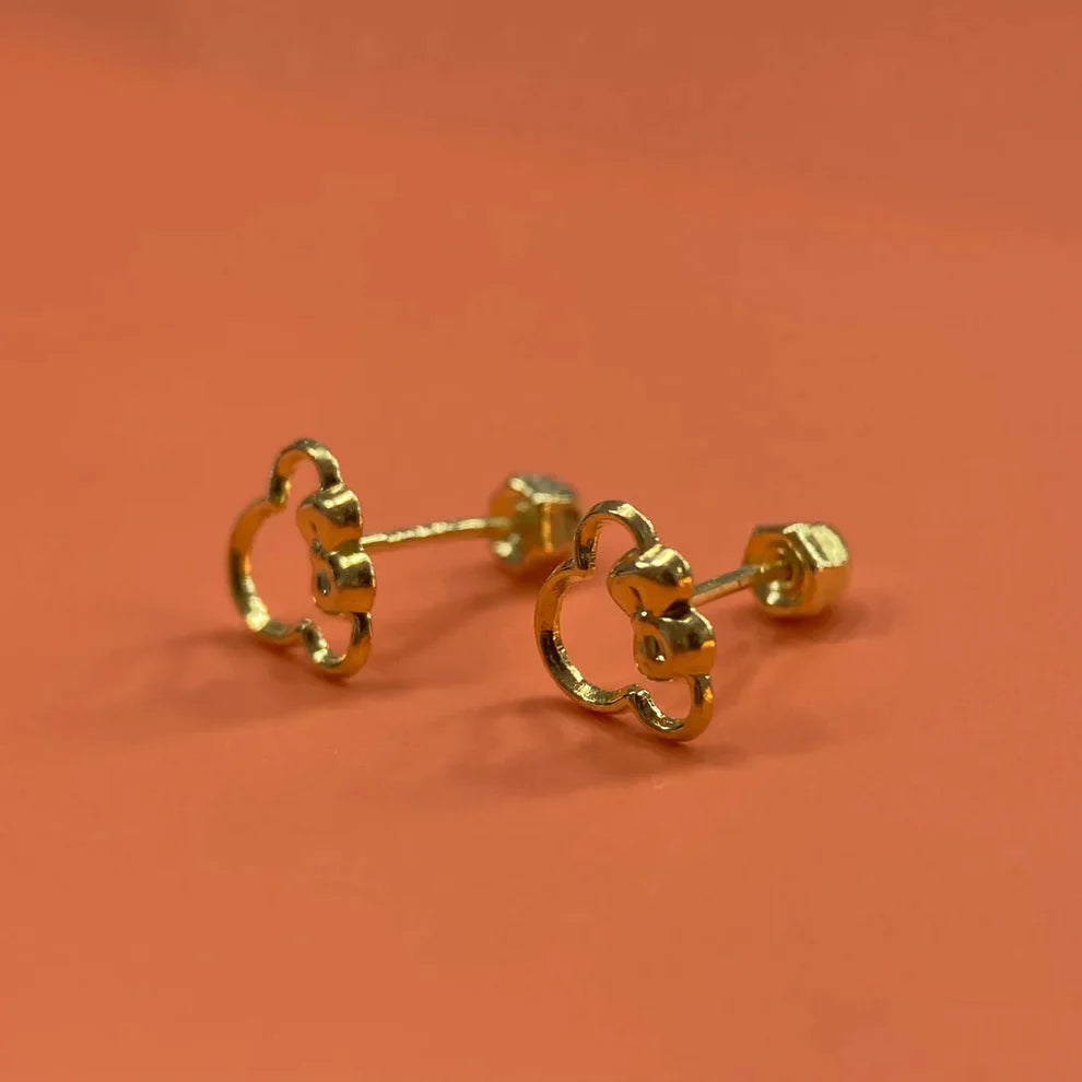 Broqueles Silueta Minie en Oro Amarillo 10k Cod.BRO116 5.5mm
