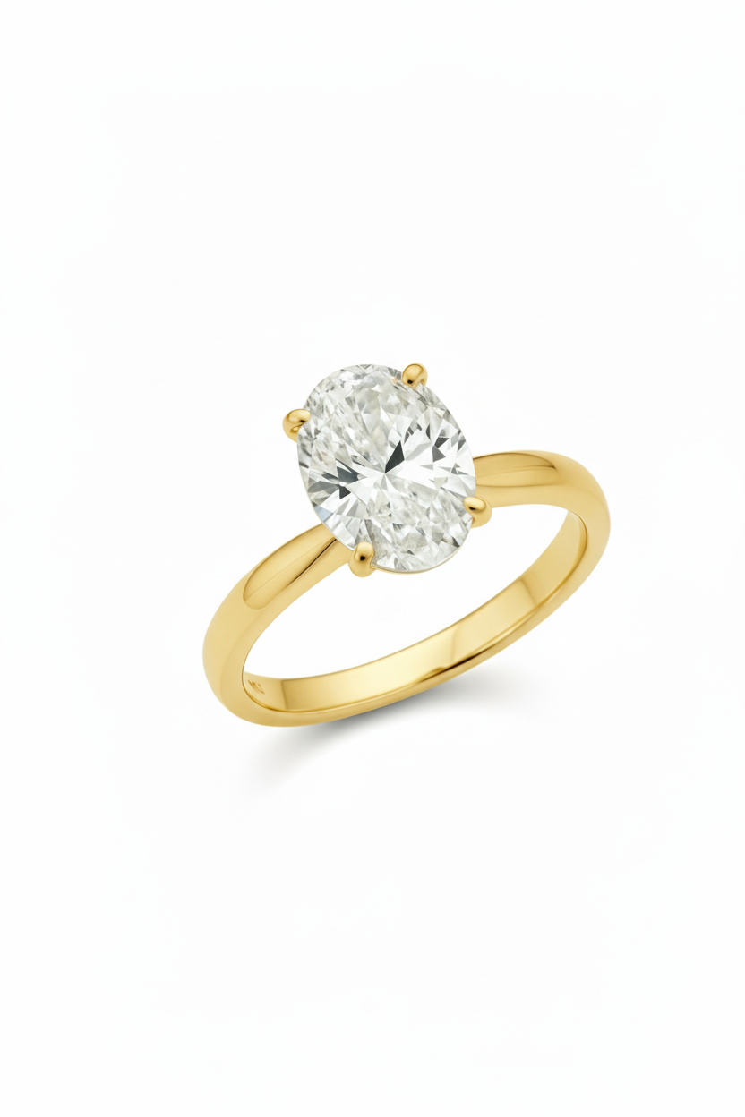 Anillo Emily corte oval en oro 1.00 ct