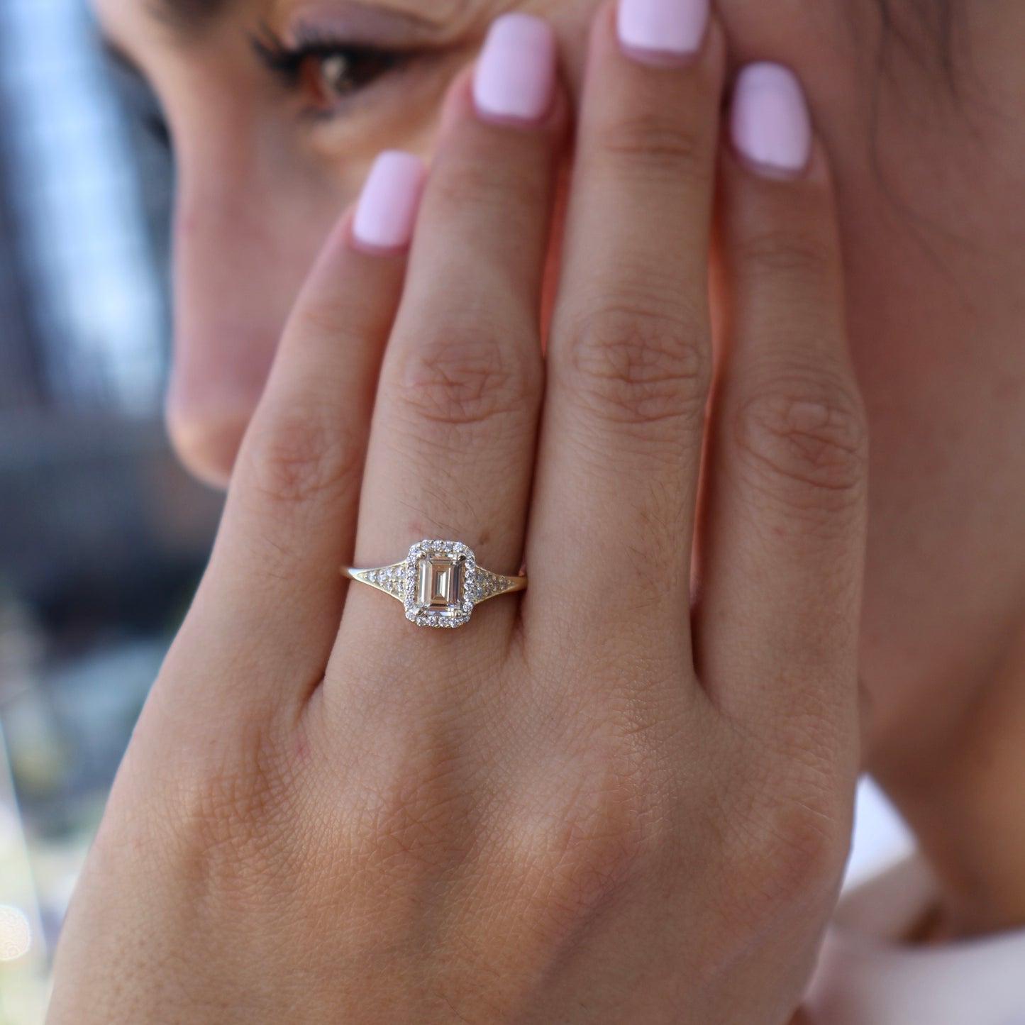Anillo en Oro Amarillo 14k con Circonia Mod.16004