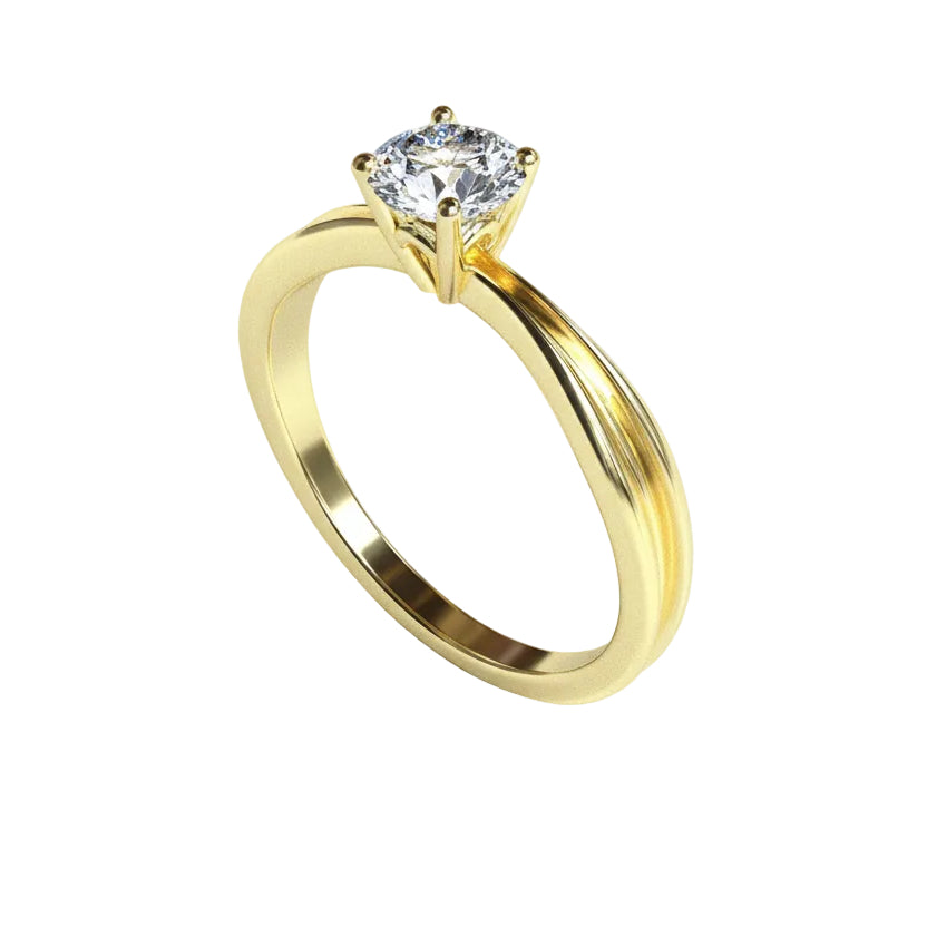 Anillo de compromiso en oro