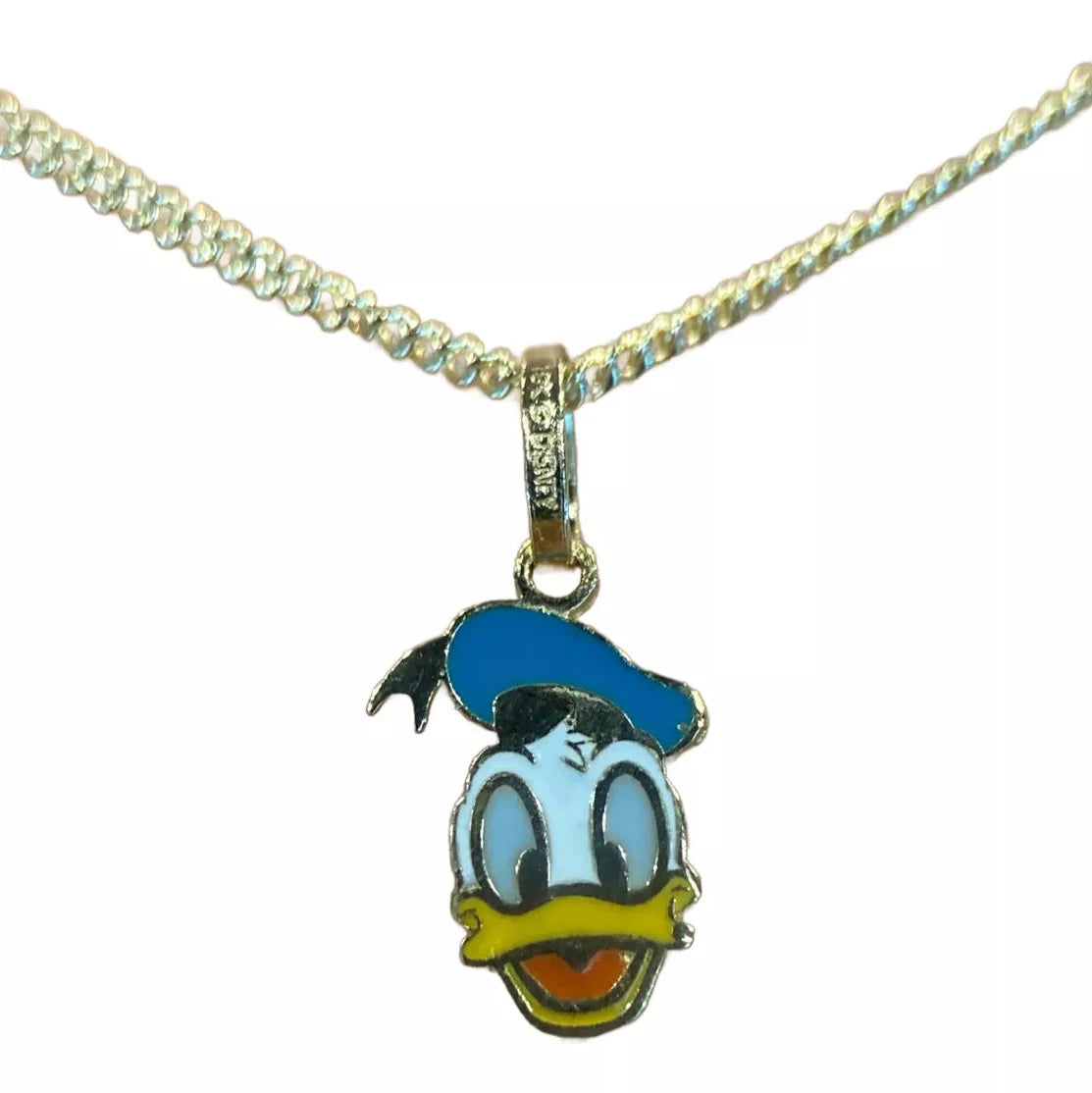 Collar Donald Duck esmaltado en oro amarillo 10k Disney®️ (50cm)