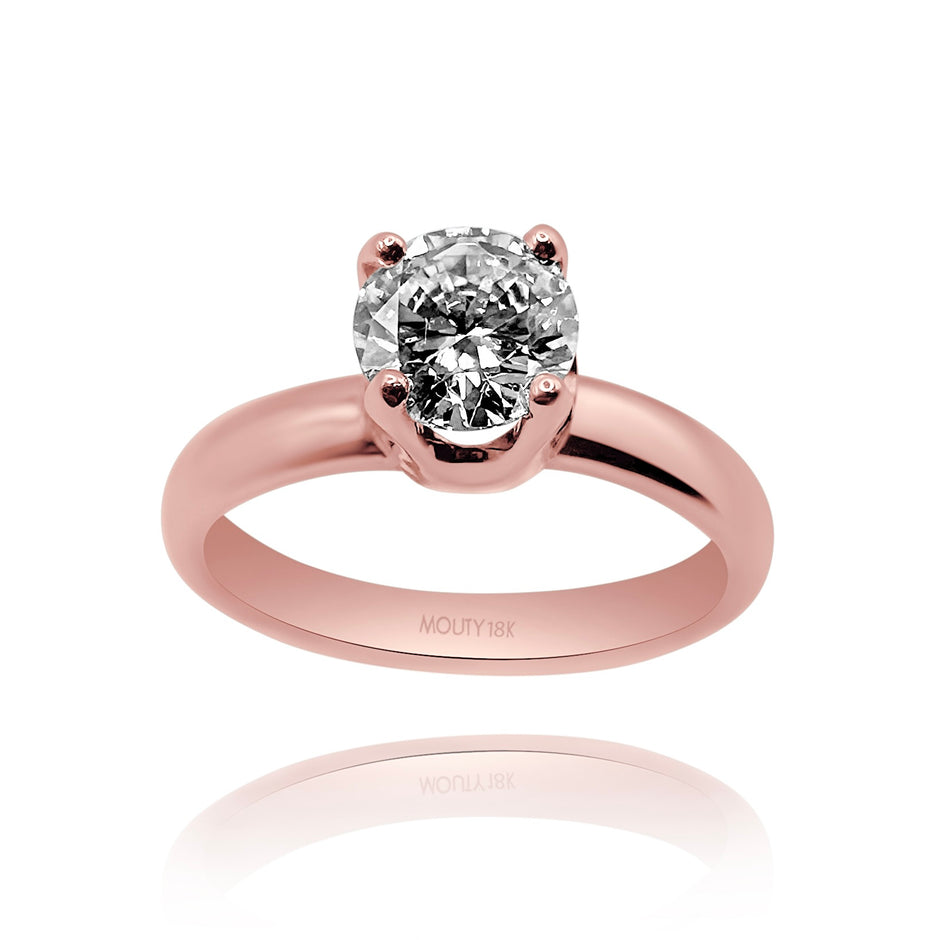 Anillo de compromiso en oro