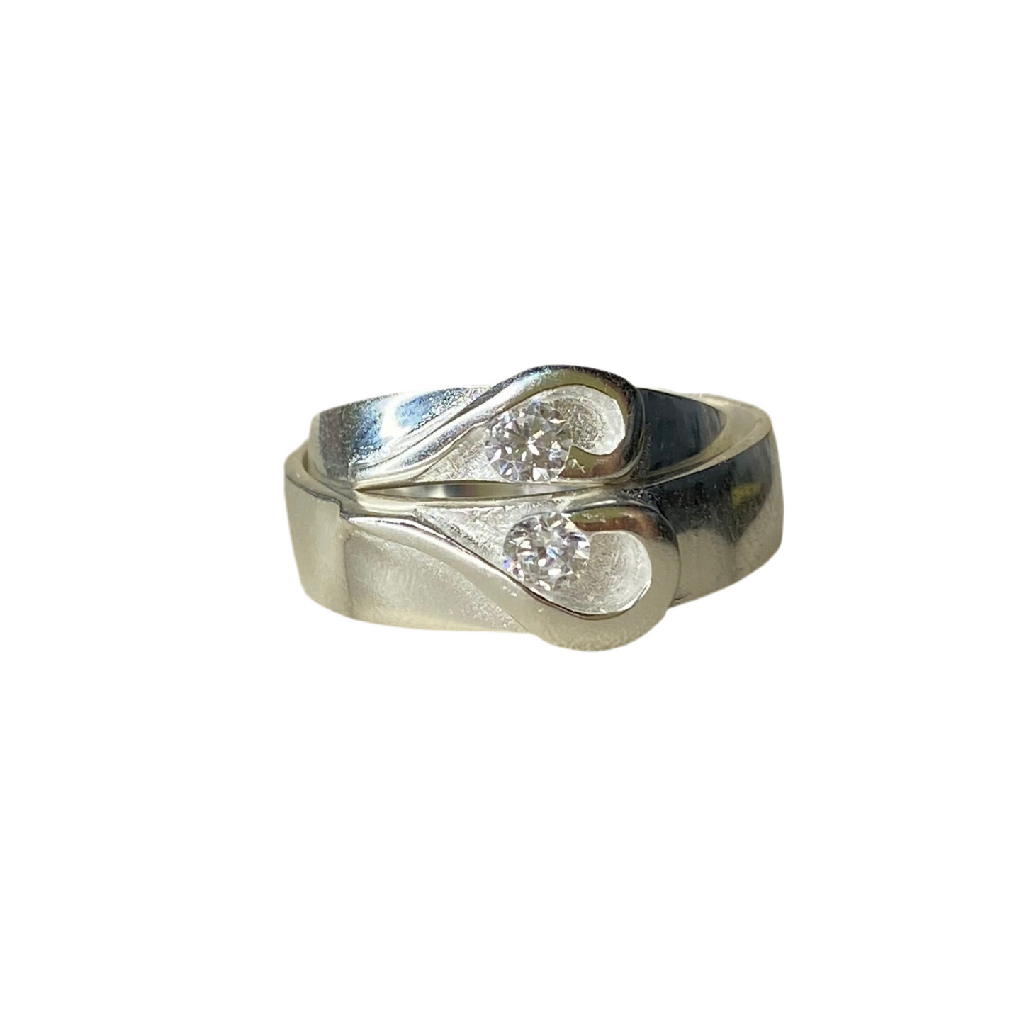 Duo de Argollas Amor en Plata