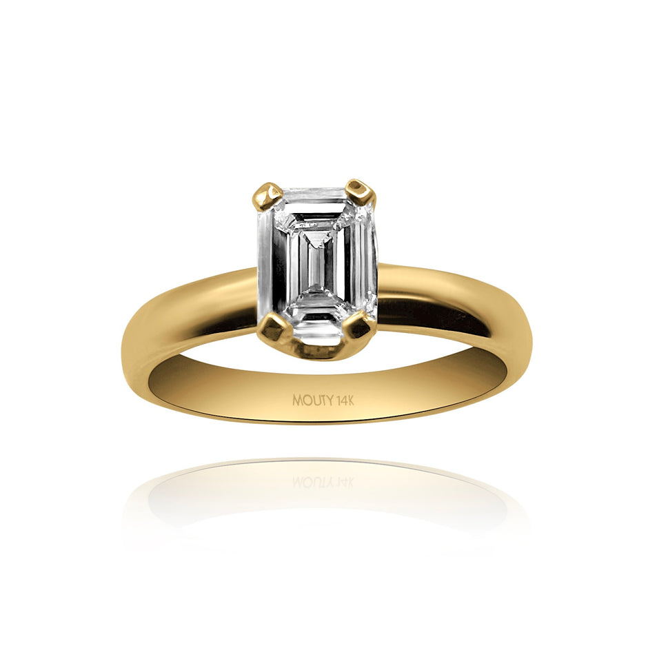 Anillo de compromiso en oro