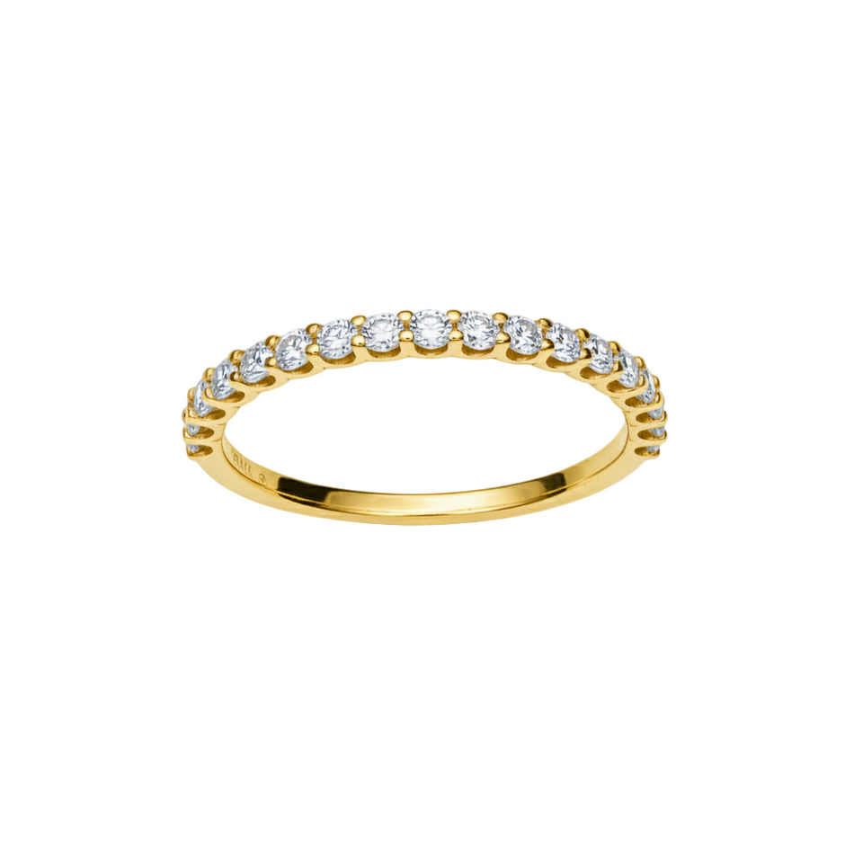 Media Churumbela Mindi en oro amarillo 10k con circonias Mod.15919