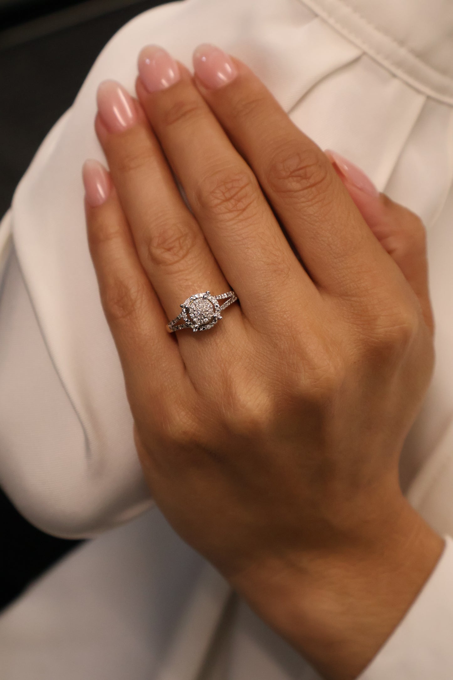 Anillo OF1773 en oro amarillo 14k con diamante natural .18cts