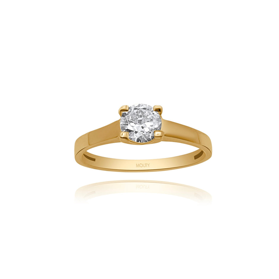 Anillo de compromiso en oro