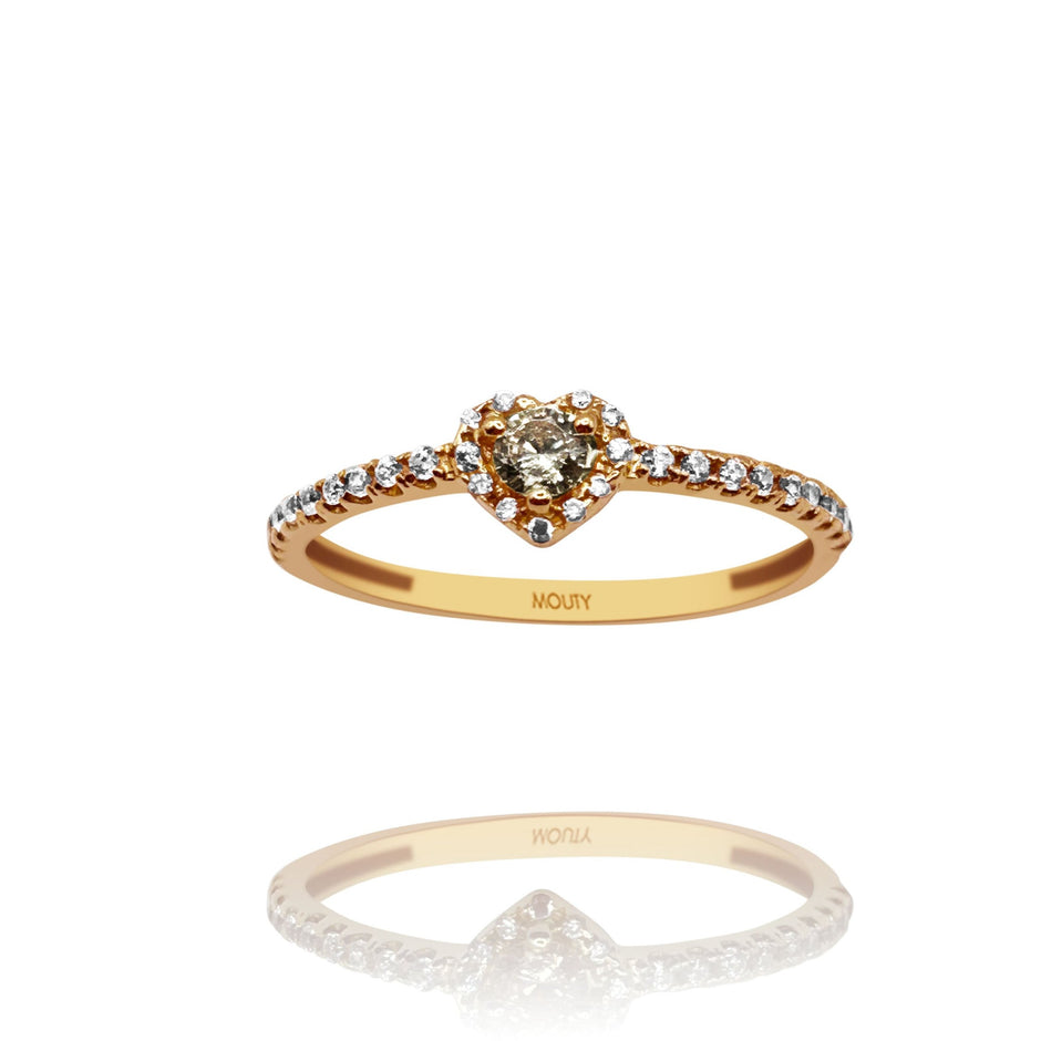 Anillo de compromiso en oro