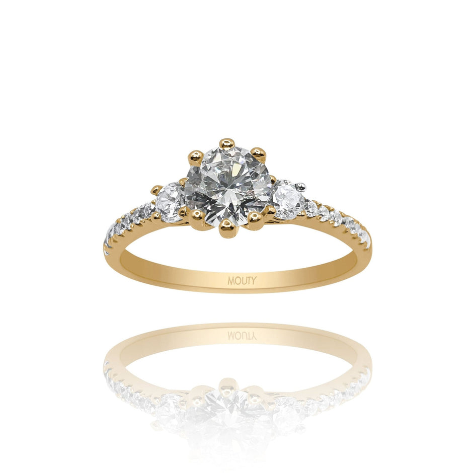 Anillo de compromiso en oro