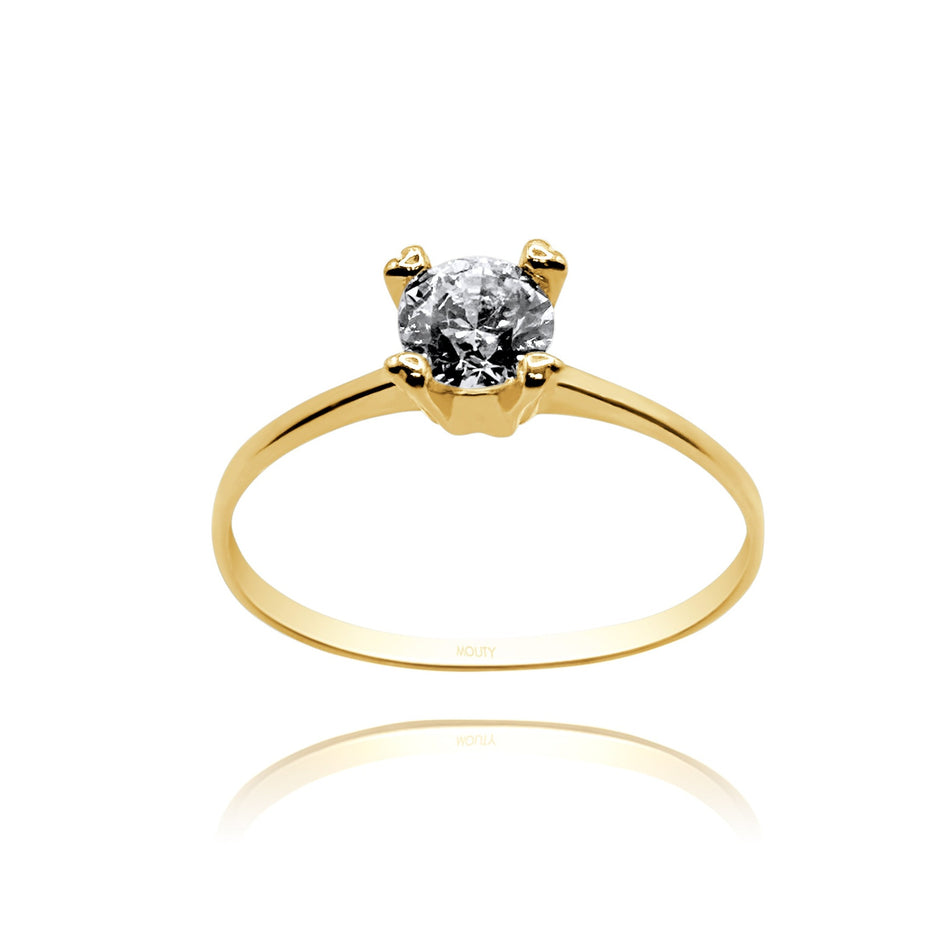 Anillo de compromiso en oro