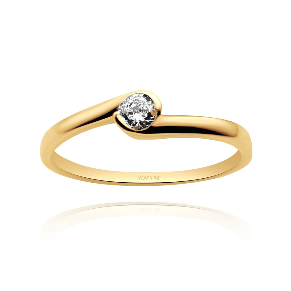Anillo de compromiso en oro