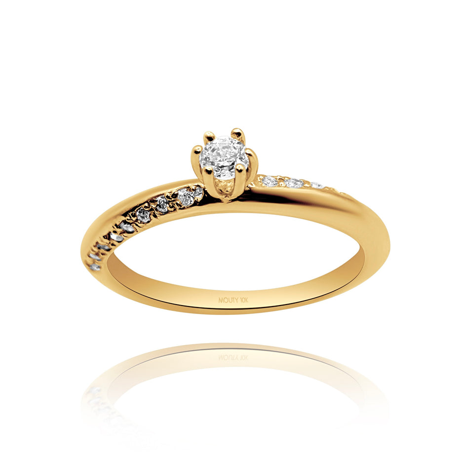 Anillo de compromiso en oro