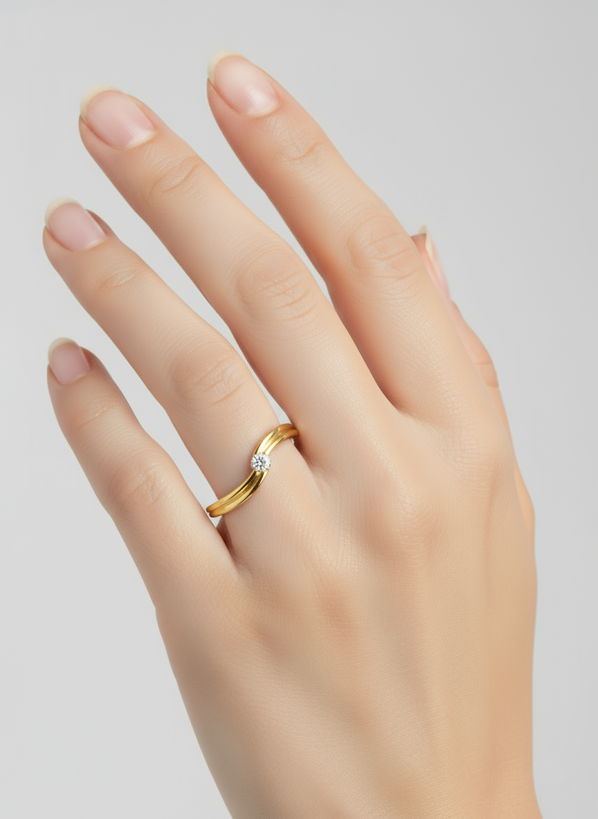 Anillo OF1433 en oro 0.08ct