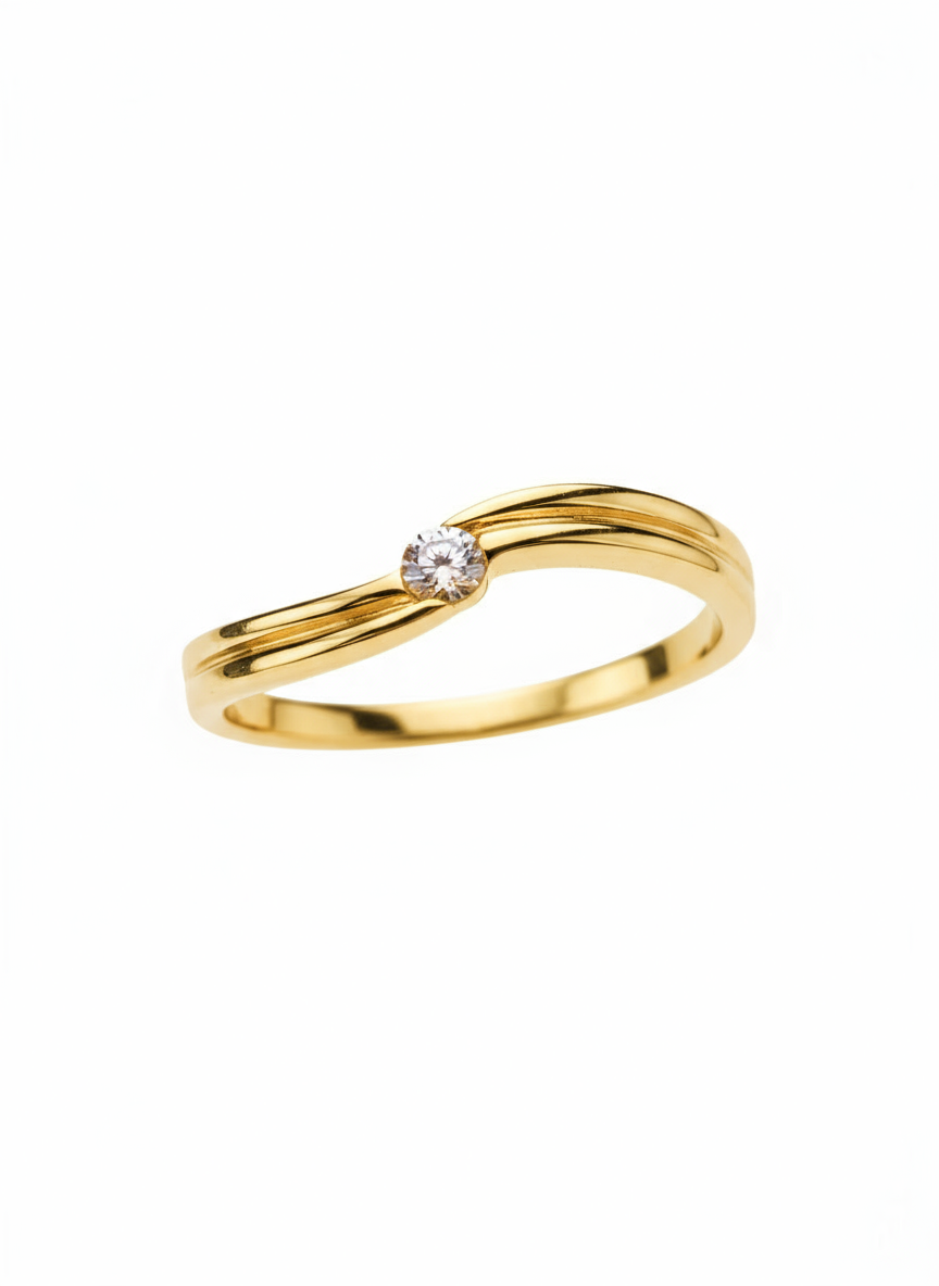 Anillo OF1433 en oro 0.08ct