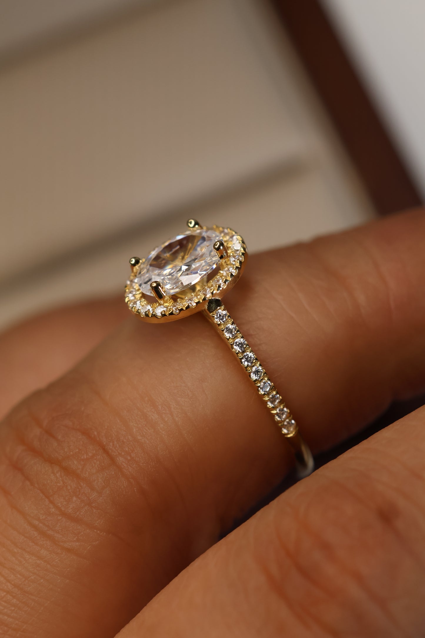 Anillo en Oro Amarillo 14k con Circonia Mod.15897
