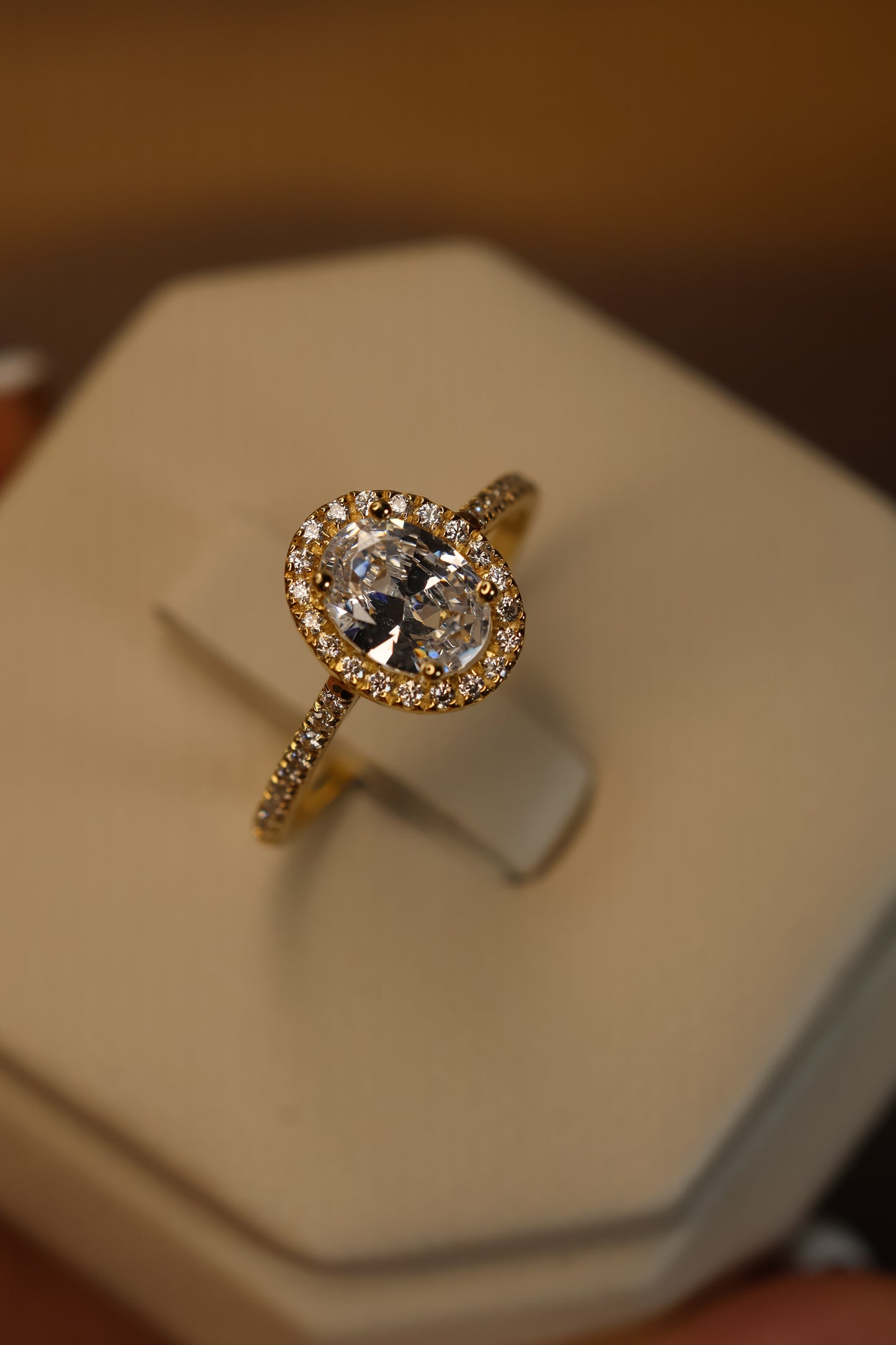 Anillo Sienna en Oro Amarillo 14k con Circonia Mod.15897
