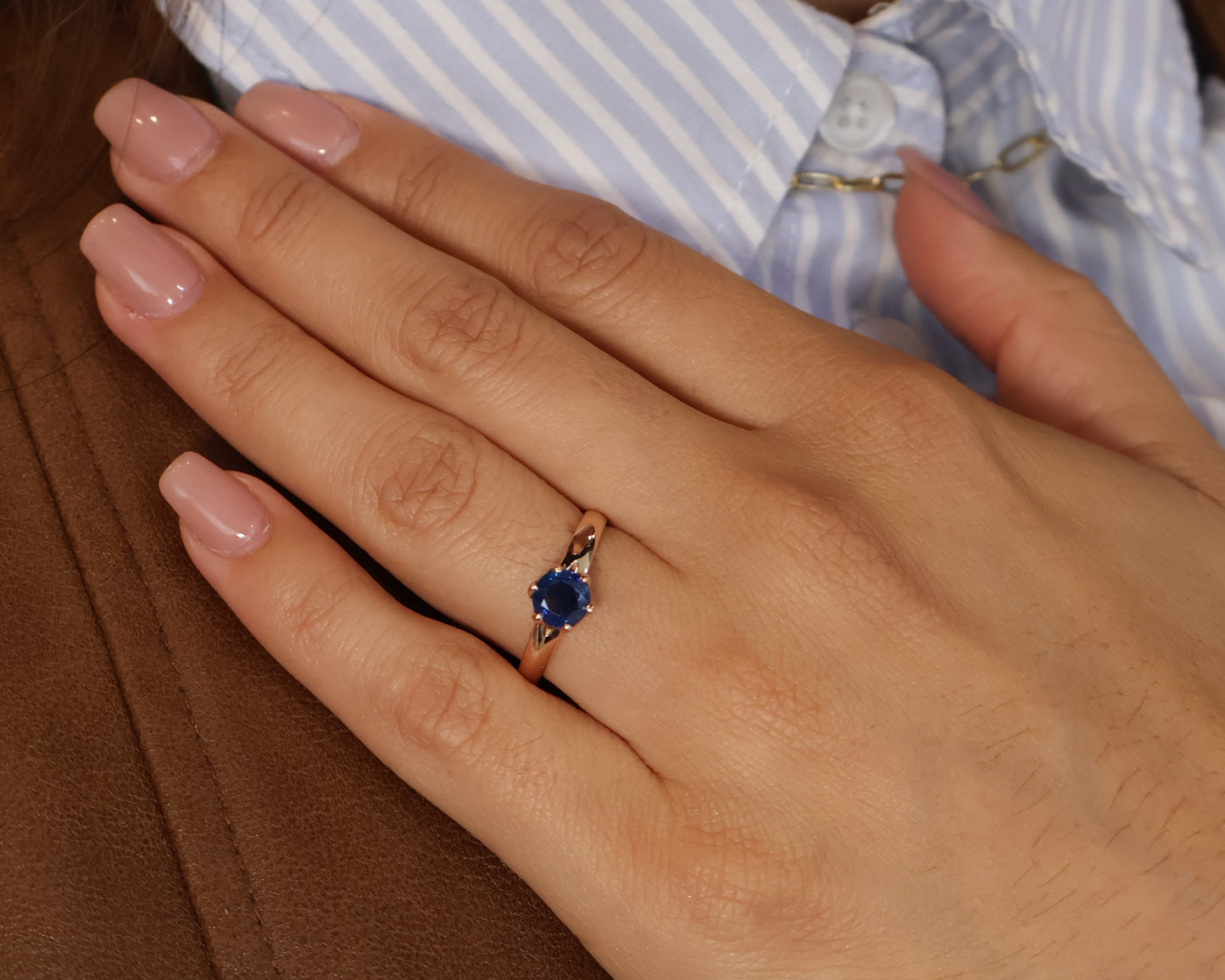 Anillo Eleanor en Oro Zafiro 1.2 ct
