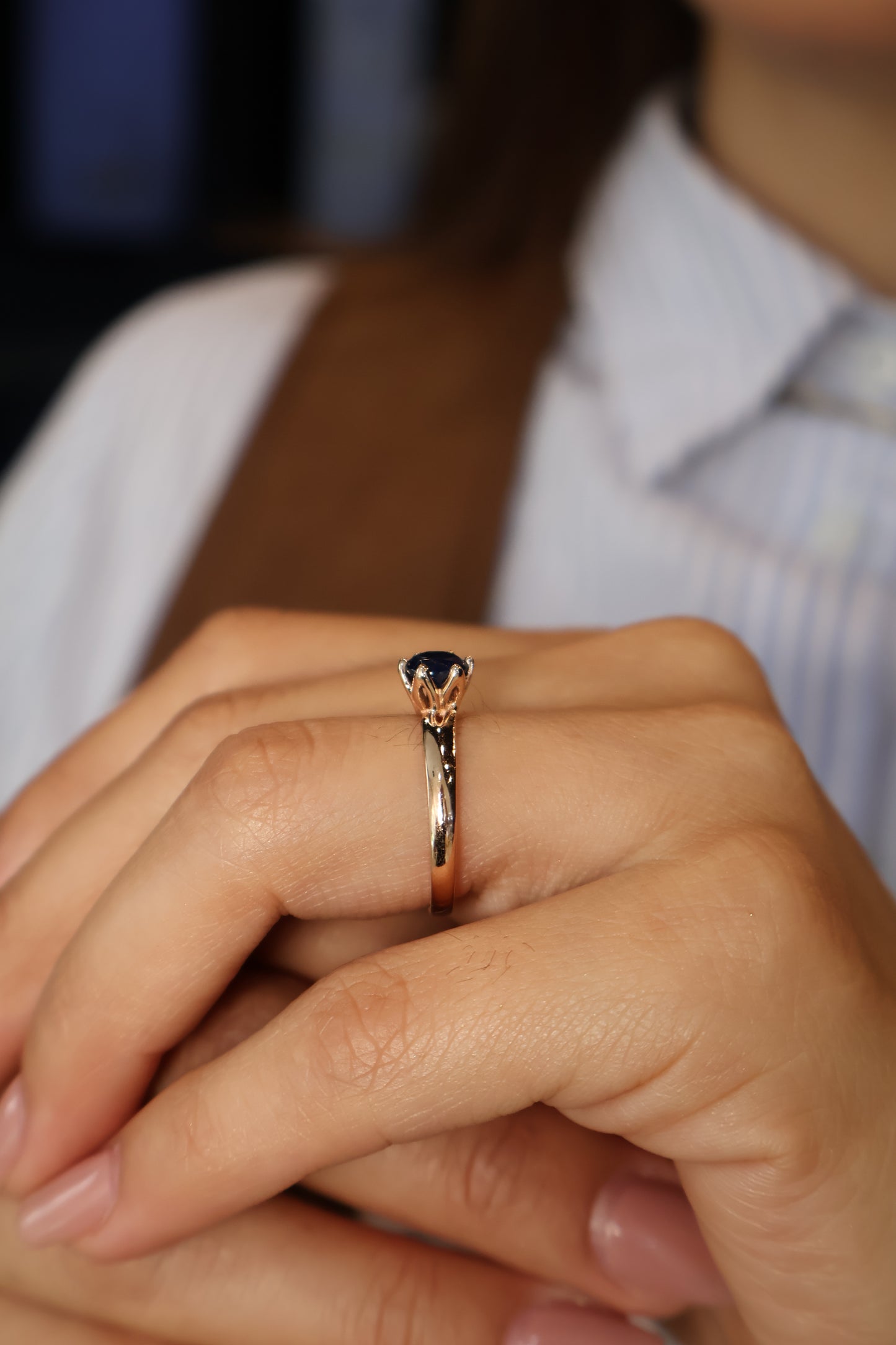 Anillo Eleanor en Oro Zafiro 1.2 ct