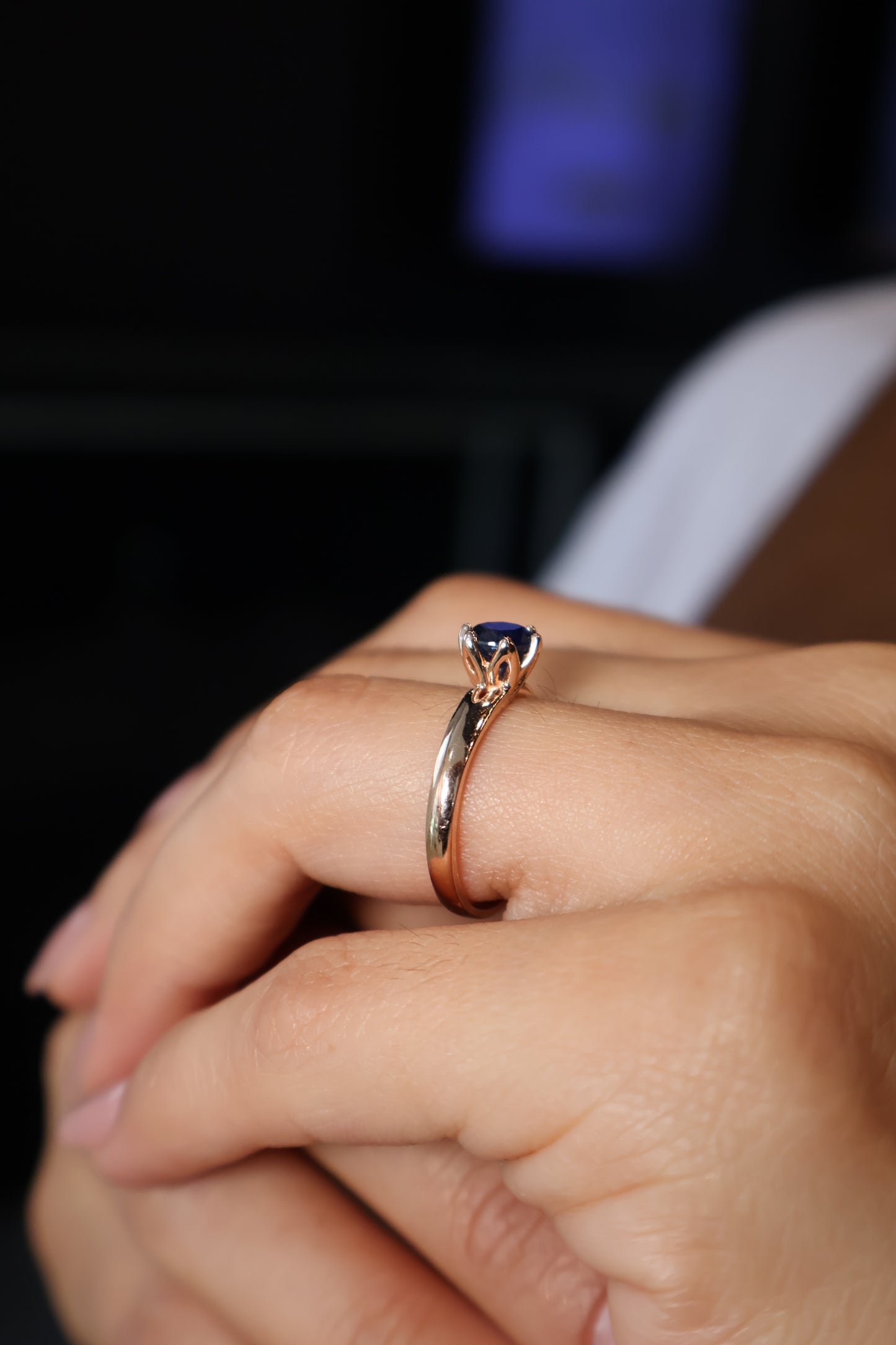 Anillo Eleanor en Oro Zafiro 1.2 ct