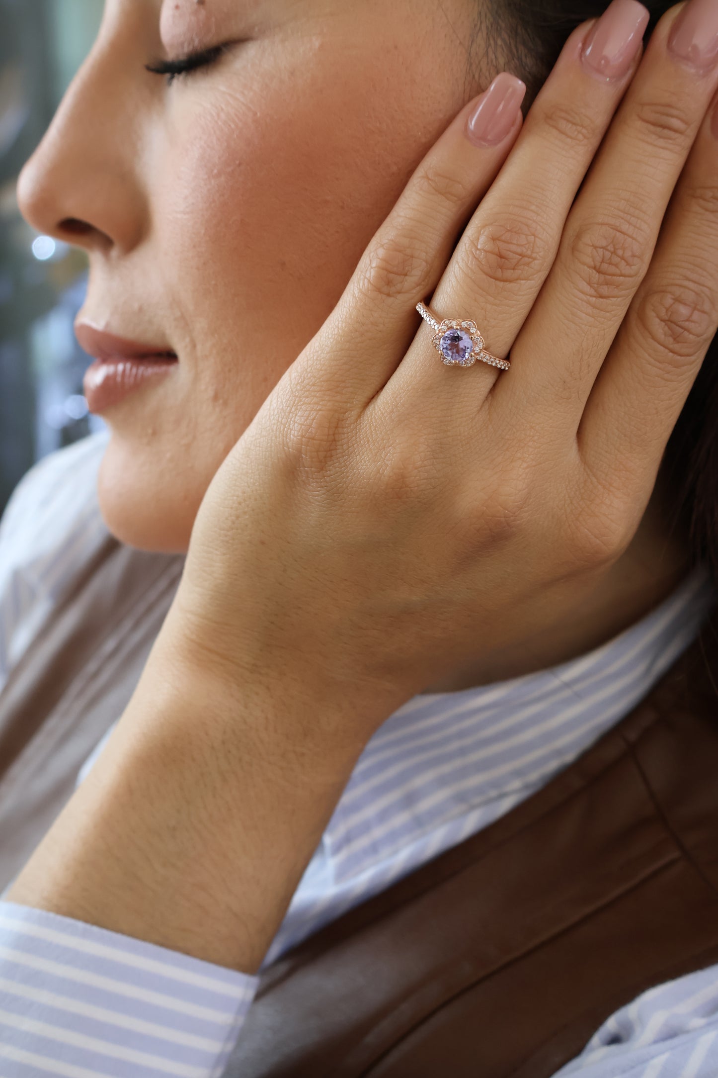 Anillo Serey en Oro con Tanzanita 0.56ct