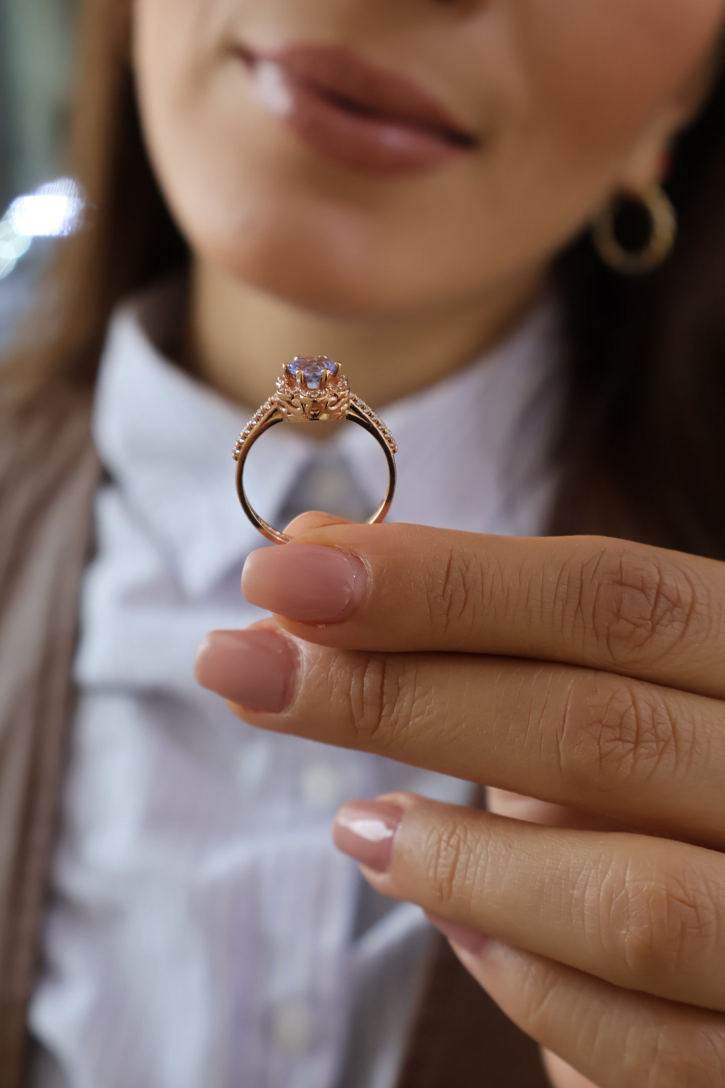 Anillo Serey en Oro con Tanzanita 0.56ct