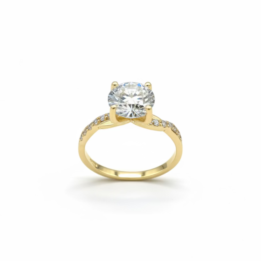 Anillo Charlize con Diamante de Laboratorio 3.0ct IGI Diamante de Laboratorio