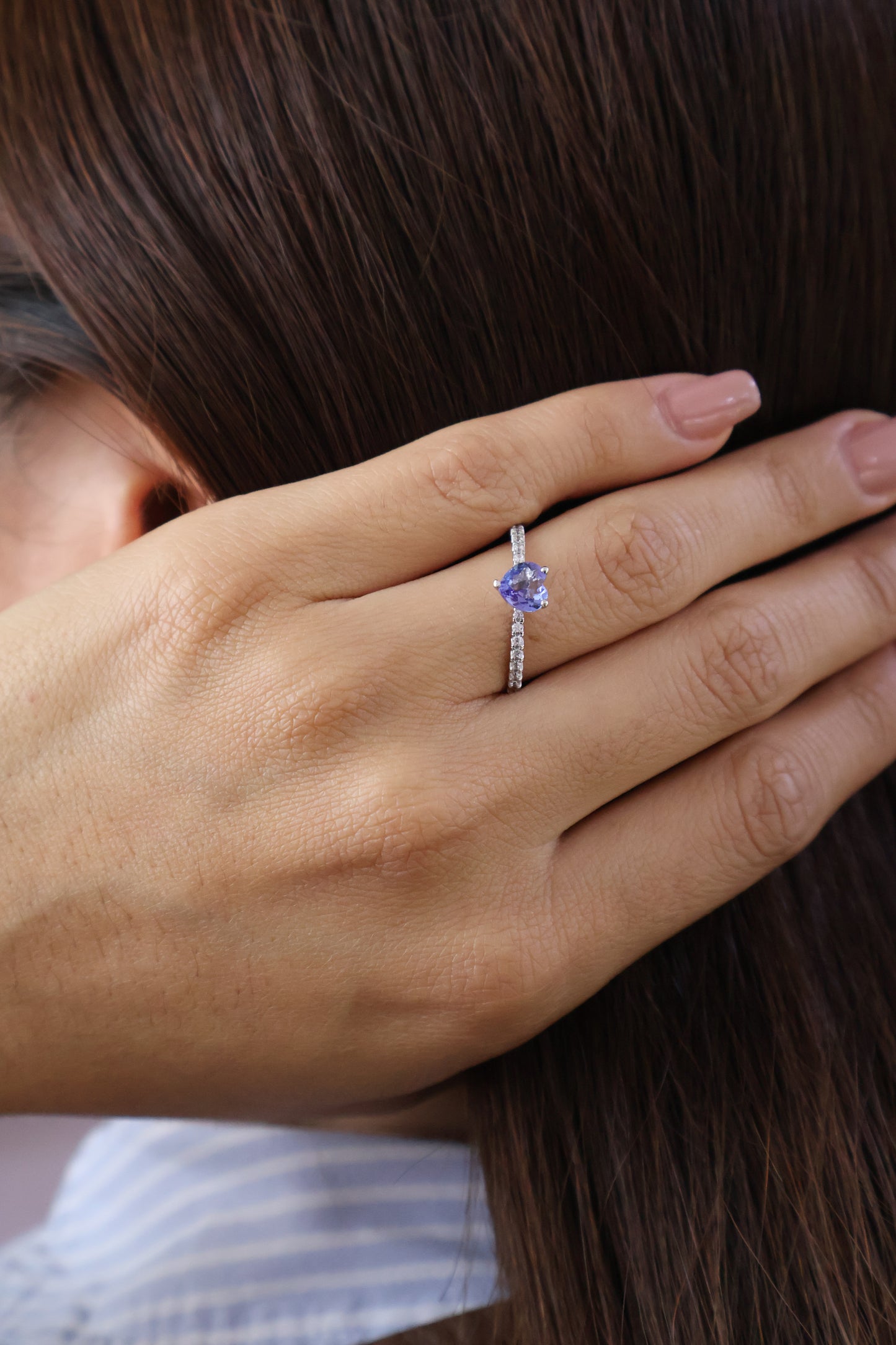 Anillo Genesis en Oro 14k con Tanzanita 0.80 ct