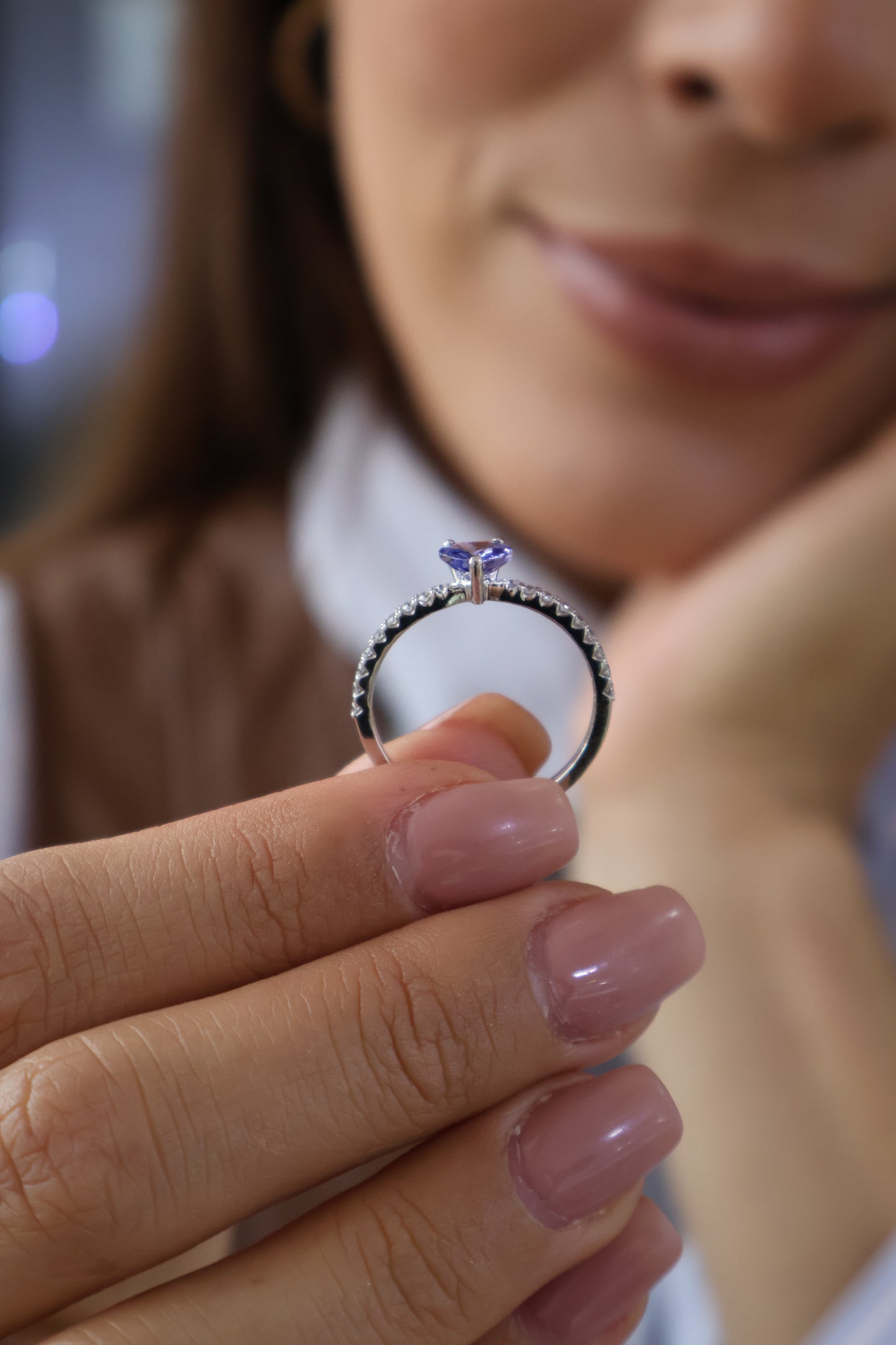 Anillo Genesis en Oro 14k con Tanzanita 0.80 ct
