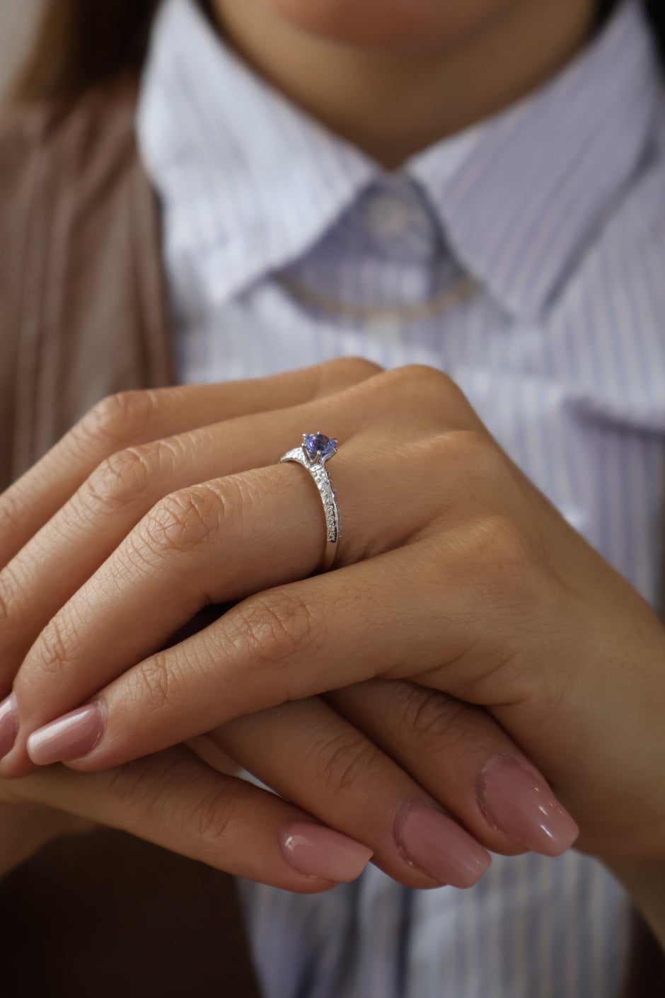 Anillo de compromiso en oro