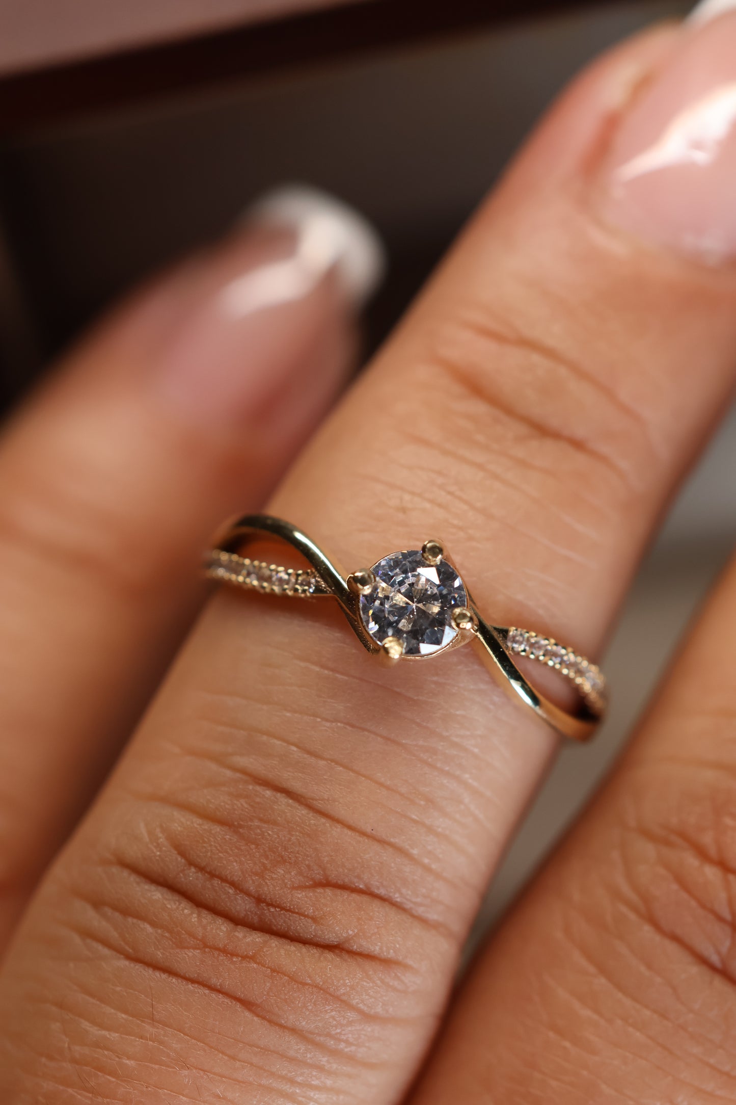 Anillo Ethernel en oro amarillo 10k