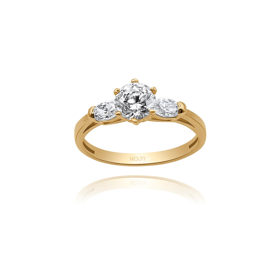 Anillo de compromiso en oro